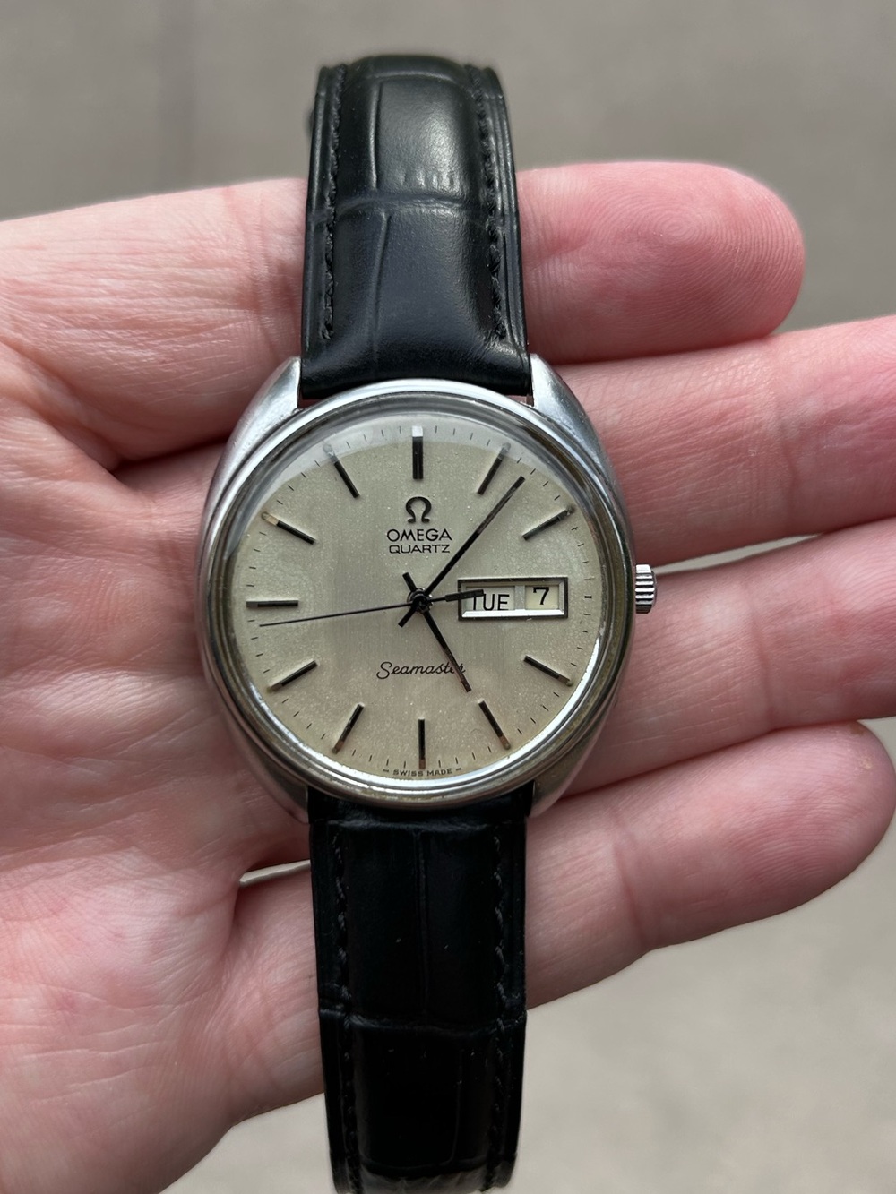 Vintage 1977 OMEGA Seamaster Cal. 1345 Quartz Day/Date 36mm Men's Watch